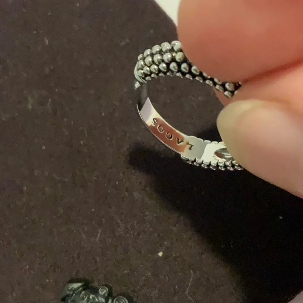 Lagos X beaded ring size 7 - Picture 9 of 10